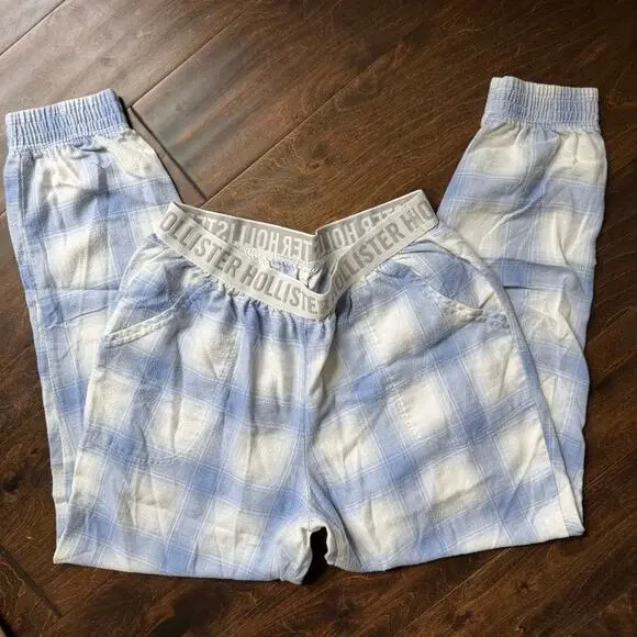 Hollister Flannel Plaid Women's Size S Lounge Jogger Pants - Picture 3 of 6